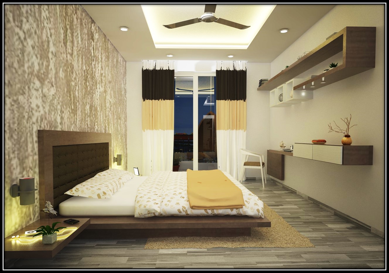 A minimalistic bedroom design from Abode & Beyond