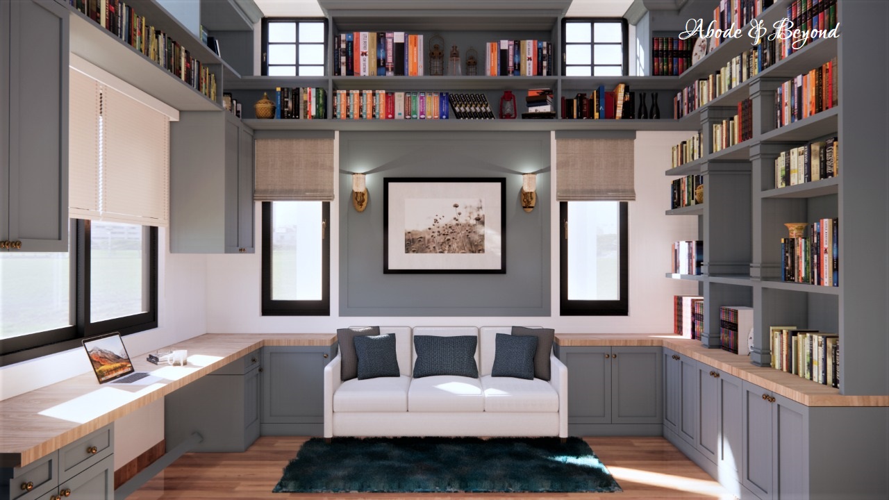 Stylish Home Library Design